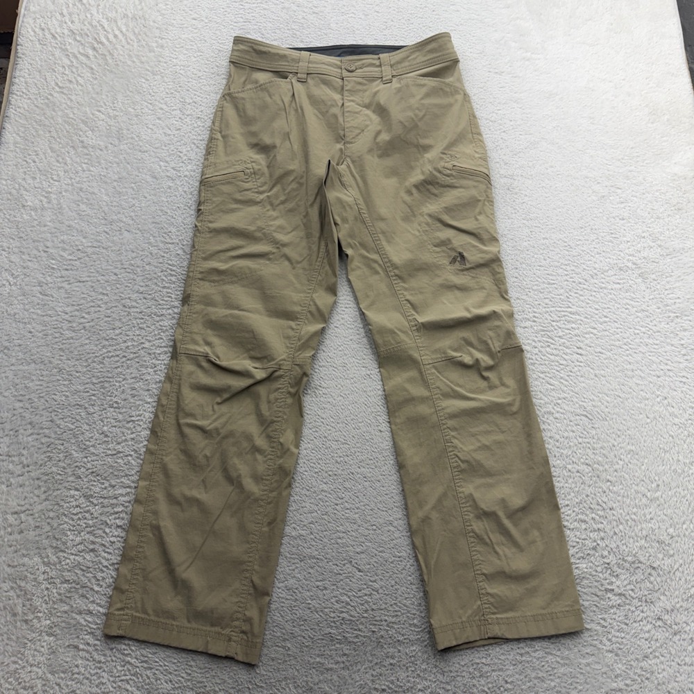 Eddie Bauer First Ascent Guide Pro Pants Mens 32x30 Khaki Tan Hiking Technical